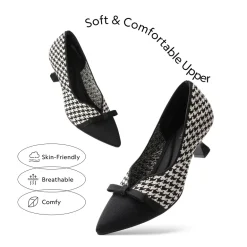 Comfortable Dressy Bow Pumps