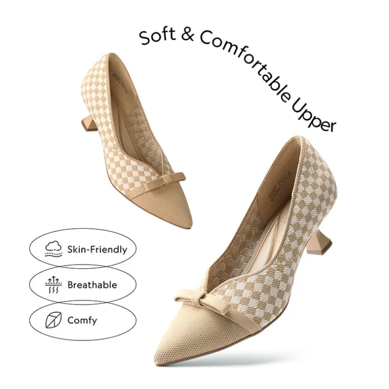 Comfortable Dressy Bow Pumps