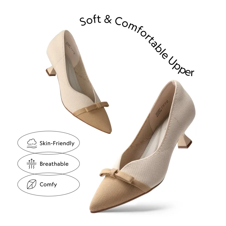 Comfortable Dressy Bow Pumps