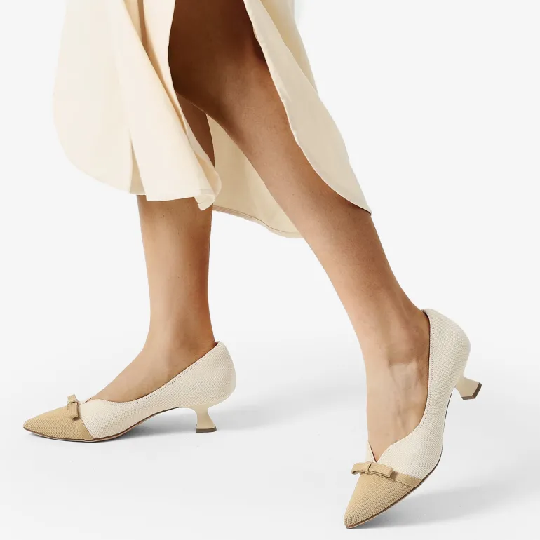 Comfortable Dressy Bow Pumps