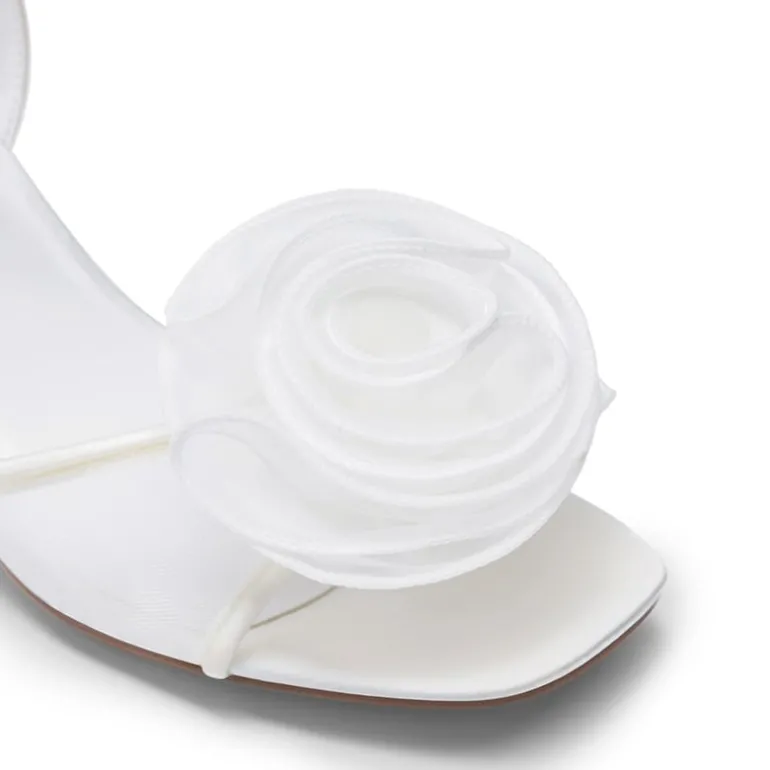 Comfortable Elegant Floral Kitten Heeled Sandals