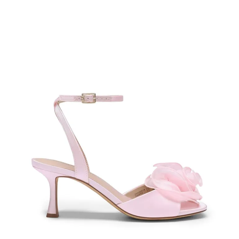 Comfortable Elegant Floral Kitten Heeled Sandals