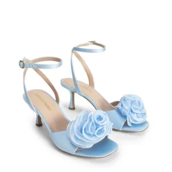 Comfortable Elegant Floral Kitten Heeled Sandals
