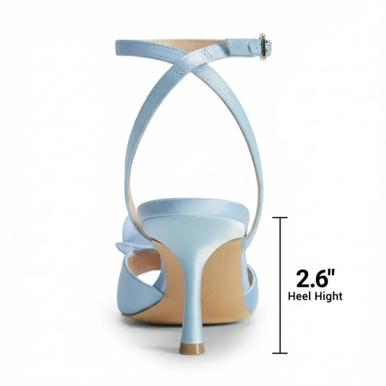 Comfortable Elegant Floral Kitten Heeled Sandals