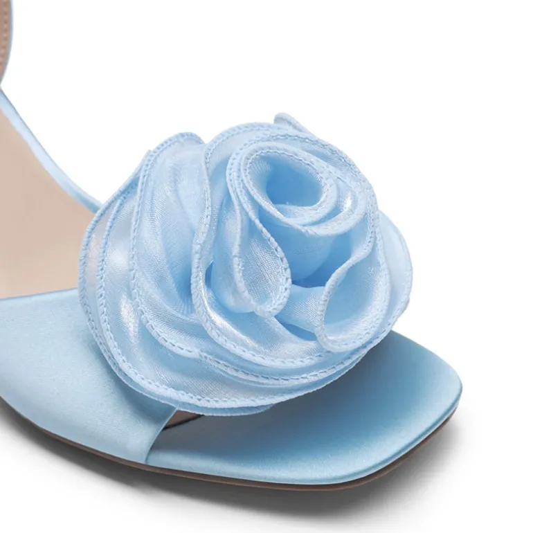 Comfortable Elegant Floral Kitten Heeled Sandals