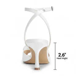 Comfortable Elegant Floral Kitten Heeled Sandals