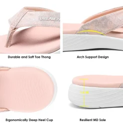 Comfortable Flip Flops With Arch Support