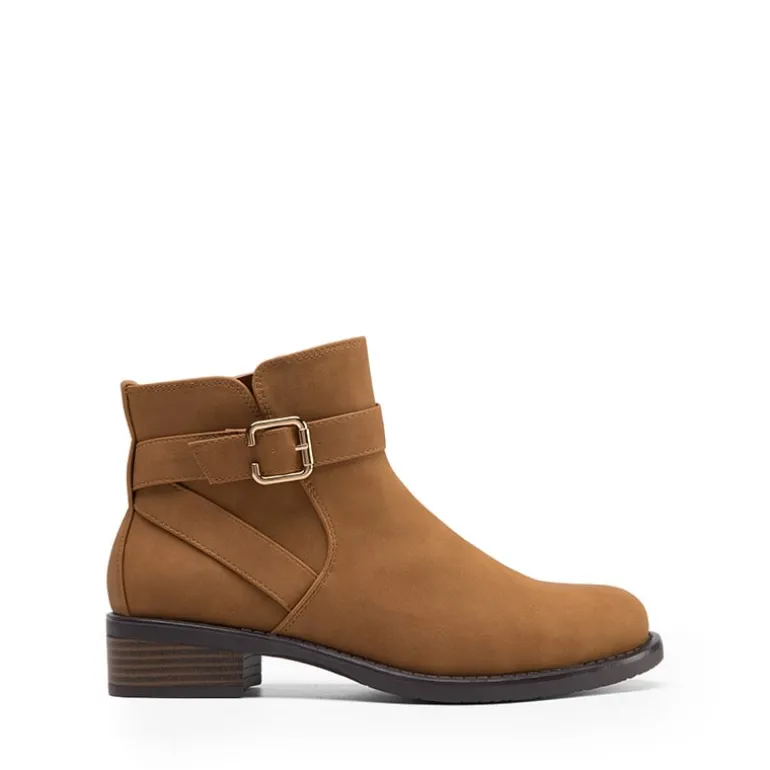 Comfortable Low Block Heel Ankle Boots