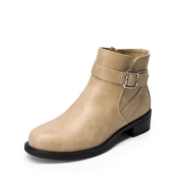 Comfortable Low Block Heel Ankle Boots