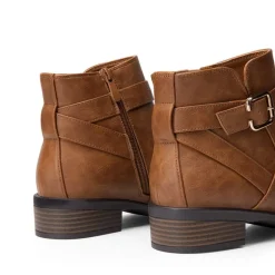 Comfortable Low Block Heel Ankle Boots