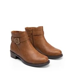 Comfortable Low Block Heel Ankle Boots