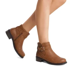 Comfortable Low Block Heel Ankle Boots