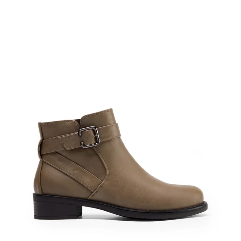 Comfortable Low Block Heel Ankle Boots