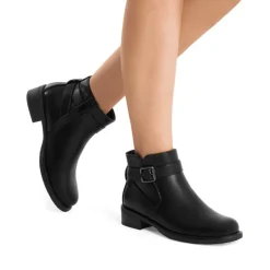 Comfortable Low Block Heel Ankle Boots