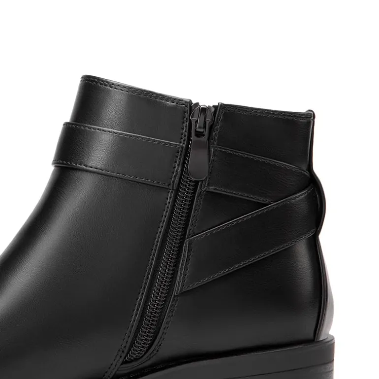 Comfortable Low Block Heel Ankle Boots