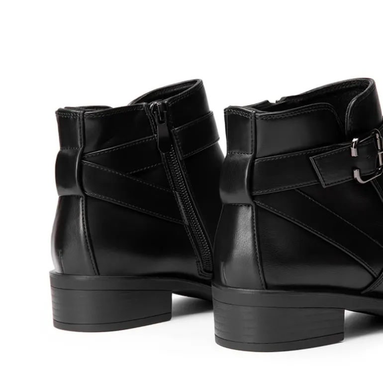 Comfortable Low Block Heel Ankle Boots
