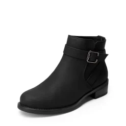Comfortable Low Block Heel Ankle Boots