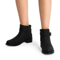 Comfortable Low Block Heel Ankle Boots