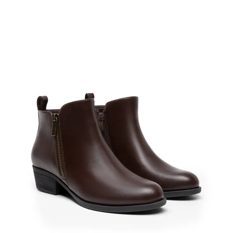 Comfortable Low Heel Ankle Boots