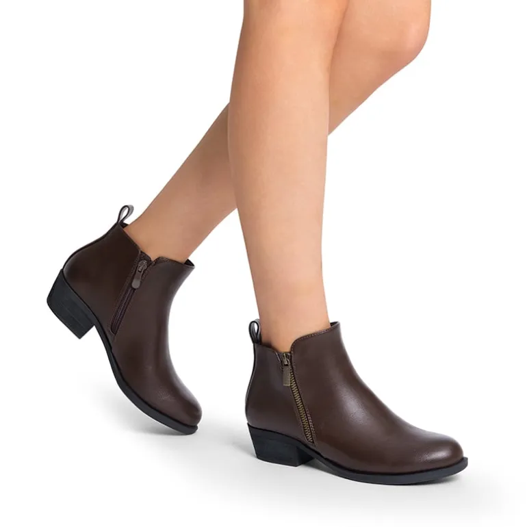 Comfortable Low Heel Ankle Boots