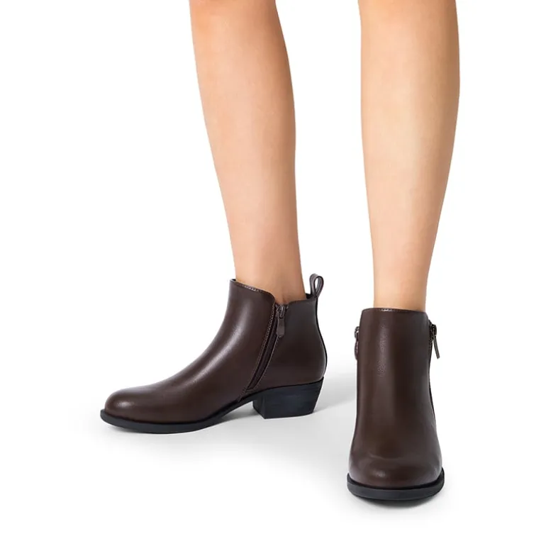 Comfortable Low Heel Ankle Boots