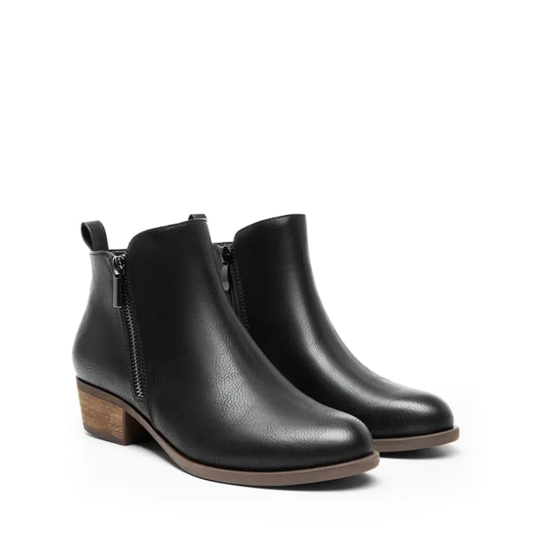 Comfortable Low Heel Ankle Boots