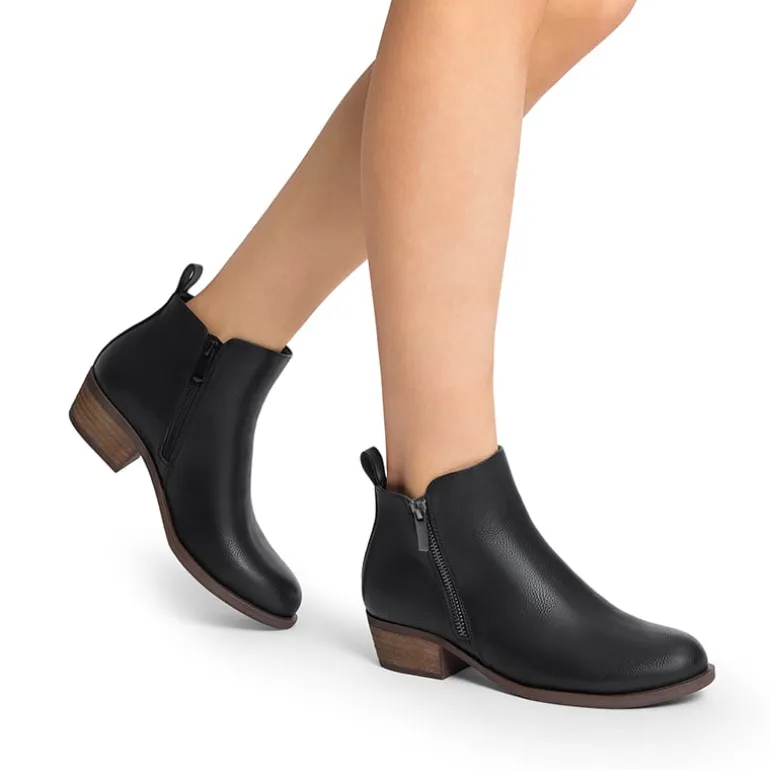 Comfortable Low Heel Ankle Boots