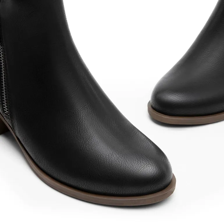 Comfortable Low Heel Ankle Boots