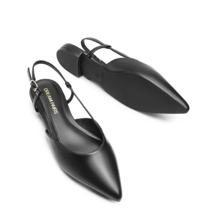 Comfortable Pointed-Toe Slingback Flats