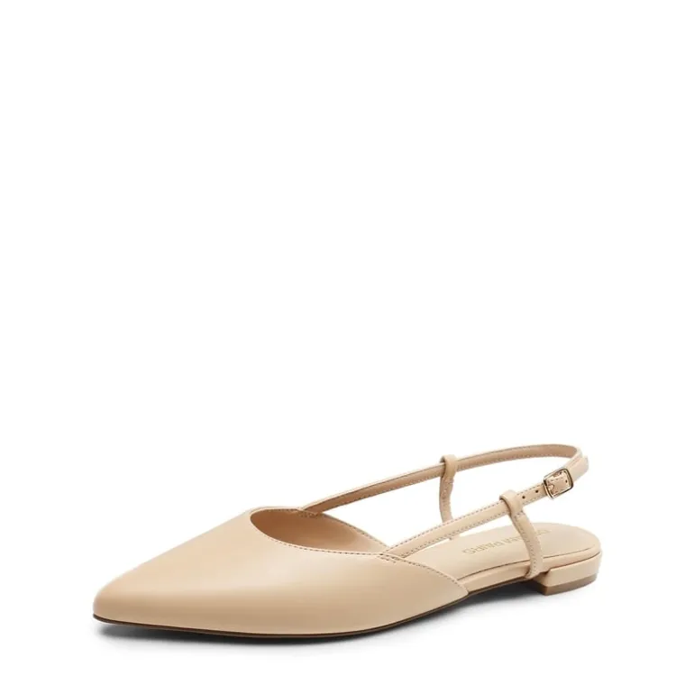 Comfortable Pointed-Toe Slingback Flats