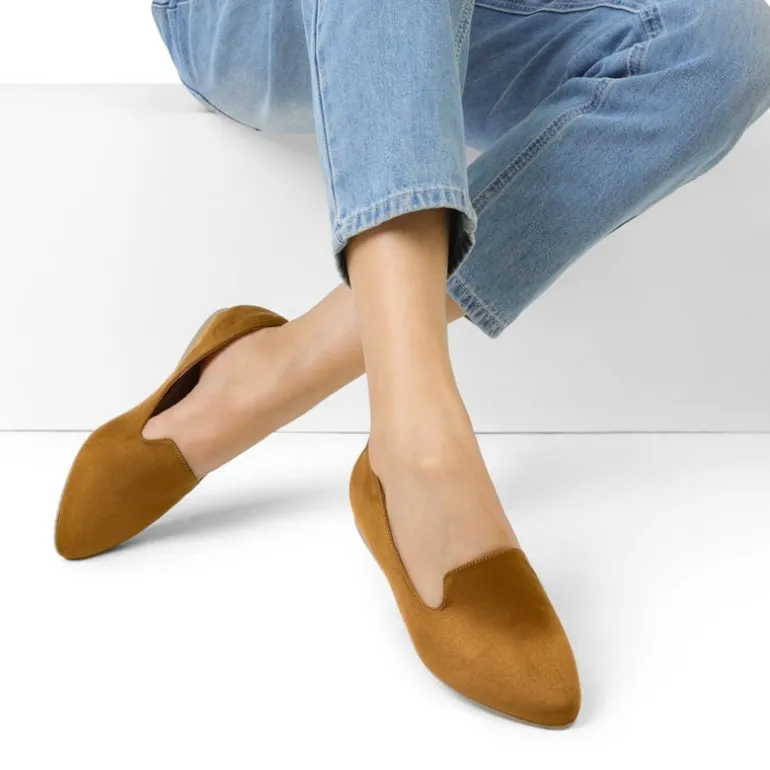 Comfortable Pointed Toe Slip On Loafers