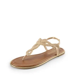 Comfortable T-Strap Thong Flat Sandals