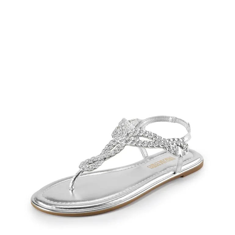 Comfortable T-Strap Thong Flat Sandals