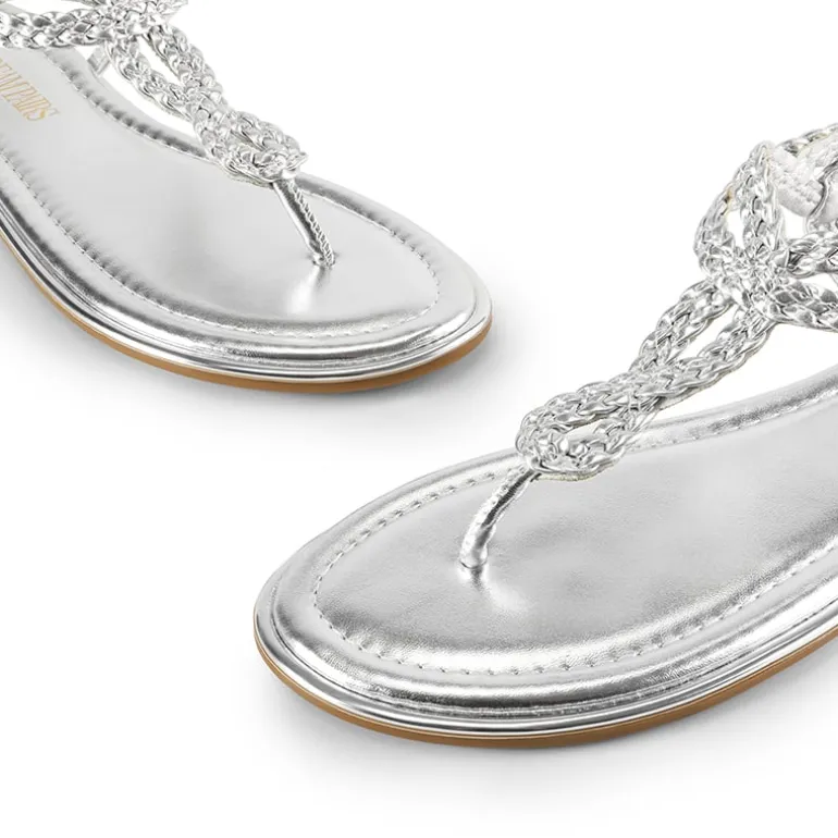 Comfortable T-Strap Thong Flat Sandals