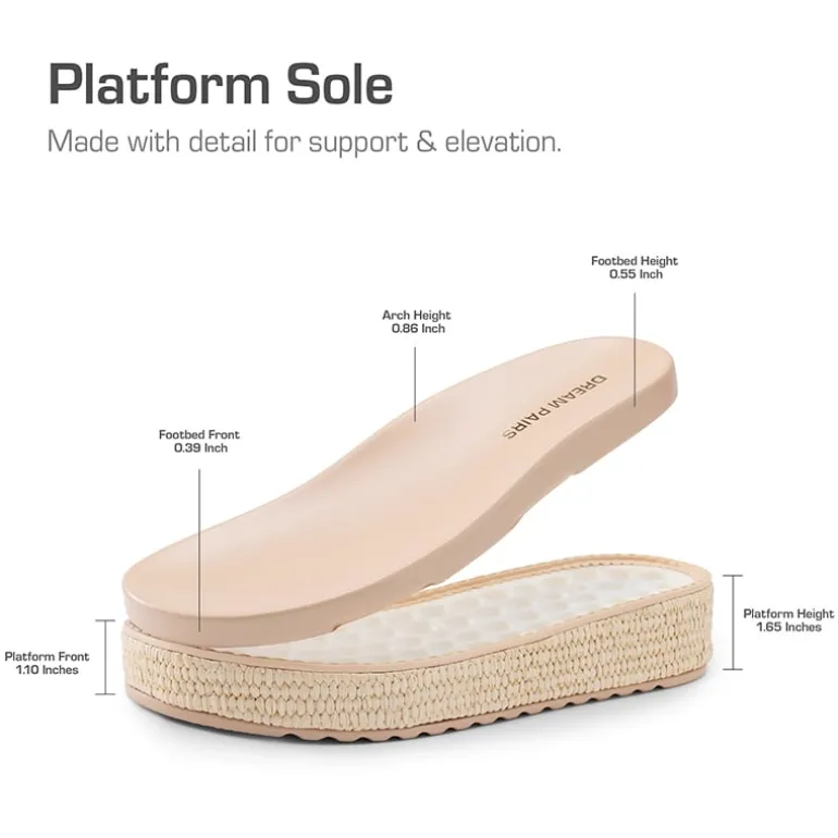 Comfort Arch Support Platform Casual Sandals