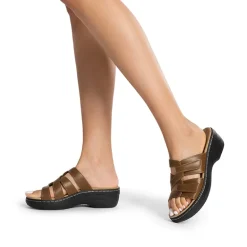 Comfort Arch Support Wedge Slide Sandals