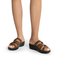 Comfort Arch Support Wedge Slide Sandals