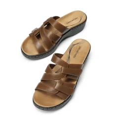Comfort Arch Support Wedge Slide Sandals