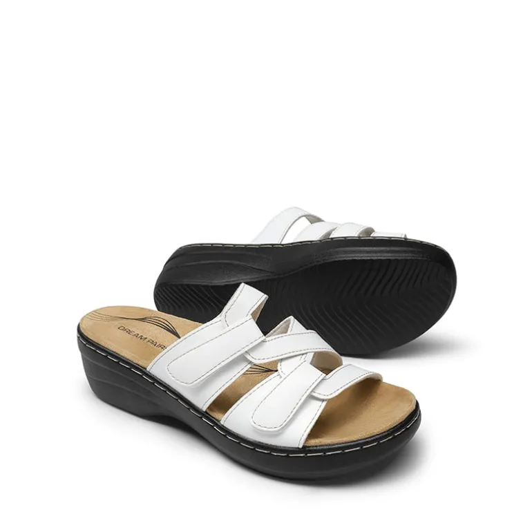 Comfort Arch Support Wedge Slide Sandals