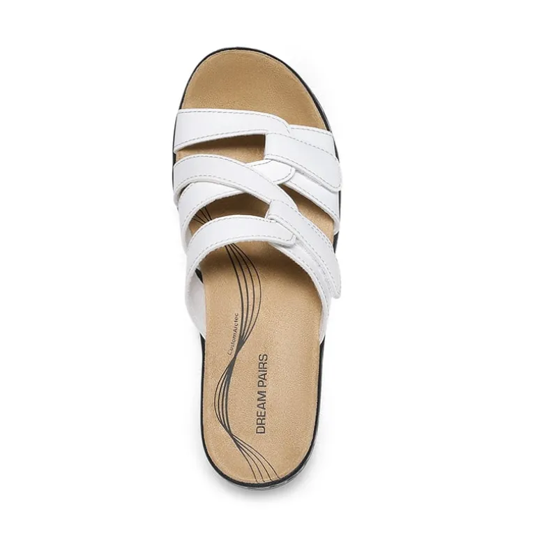 Comfort Arch Support Wedge Slide Sandals