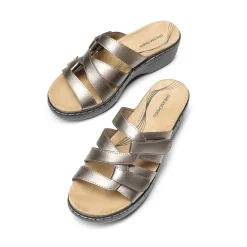 Comfort Arch Support Wedge Slide Sandals
