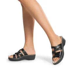 Comfort Arch Support Wedge Slide Sandals