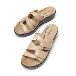 Comfort Arch Support Wedge Slide Sandals