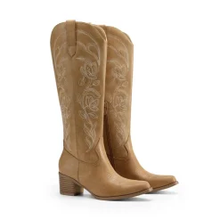Comfort Square-toe Knee-high Cowboy Boots