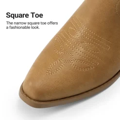 Comfort Square-toe Knee-high Cowboy Boots