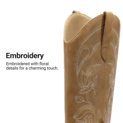 Comfort Square-toe Knee-high Cowboy Boots