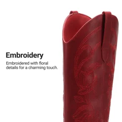 Comfort Square-toe Knee-high Cowboy Boots