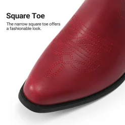 Comfort Square-toe Knee-high Cowboy Boots
