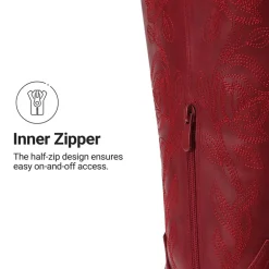 Comfort Square-toe Knee-high Cowboy Boots