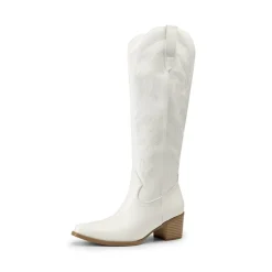 Comfort Square-toe Knee-high Cowboy Boots